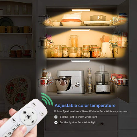 2 pack LED Cabinet Lights - Remote & Touch Control Under Cupboard Lights