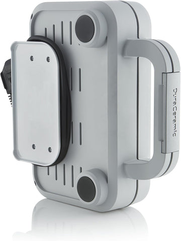 DuraCeramic Deep-Fill Waffle Maker – Non-Stick Easy Clean Waffle Iron with Removable Plates – White & Stainless Steel