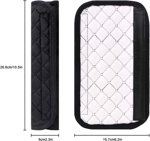 Car Seat Belt Shoulder Pads – Soft Velvet Comfort Cushion (2 Pack)