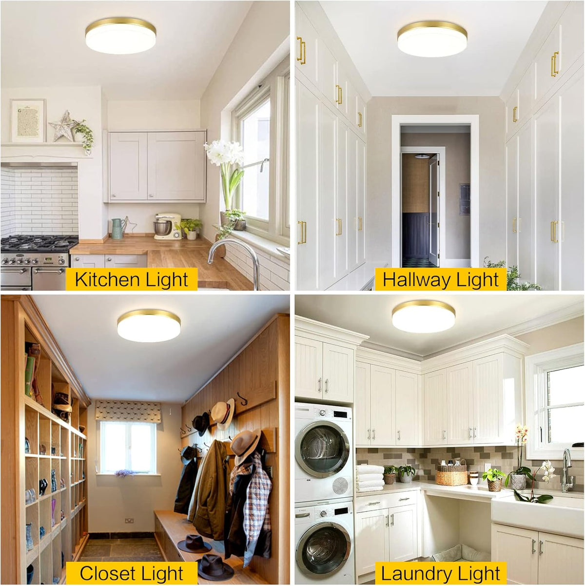 36W Round LED Ceiling Light, 4000K, 3240LM, Kitchen, Bedroom