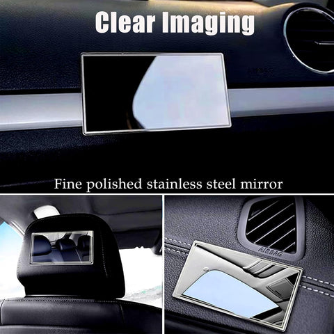 Universal Car Interior Cosmetic Mirror – Portable Self-Adhesive Vanity Mirror
