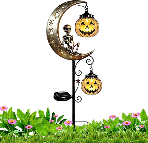Solar Powered Halloween Stake Lights Seasonal Waterproof Outdoor Lighting