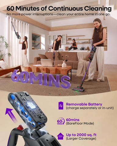 AlloyMove 450W Cordless Stick Vacuum Cleaner