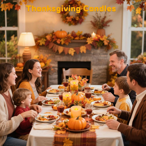 Halloween Flickering Flameless Candles, Set of 3 Candle Lamp with Remote Maple Leaf Battery Operated LED Candle with Timer, Real Wax Pillar Candles Lights Decor for Halloween Fall Thanksgiving Home