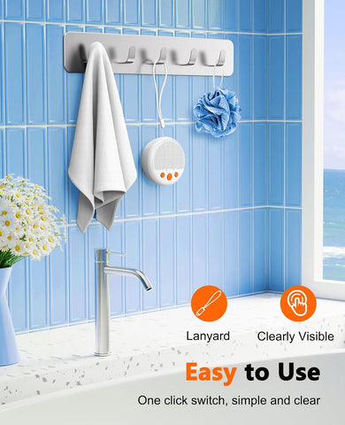 Shower speaker waterproof white
