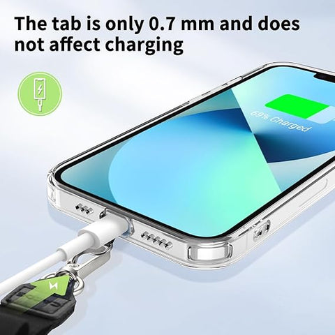 Mobile Phone Chain with Adjustable Lanyard and Patches