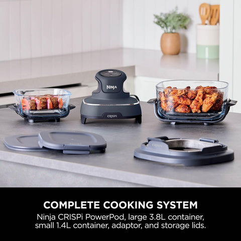 CRISPi 3.8L Portable Air Fryer 4-in-1 | Air Fry, Roast, Keep Warm & Recrisp | Compact Space-Saving Design | 1700W