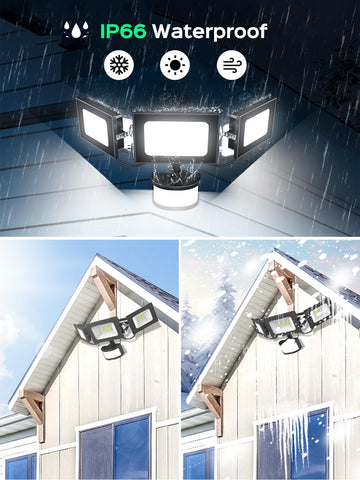 100W Outdoor Security Light Motion Sensor 10000LM PIR LED Floodlight