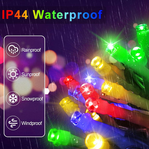Multicoloured 200LED Curtain Fairy Lights 2Mx2M USB Remote Timer