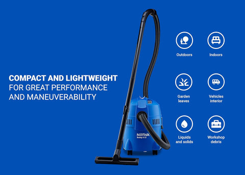 Nilfisk Buddy II 12L Wet and Dry Vacuum Cleaner