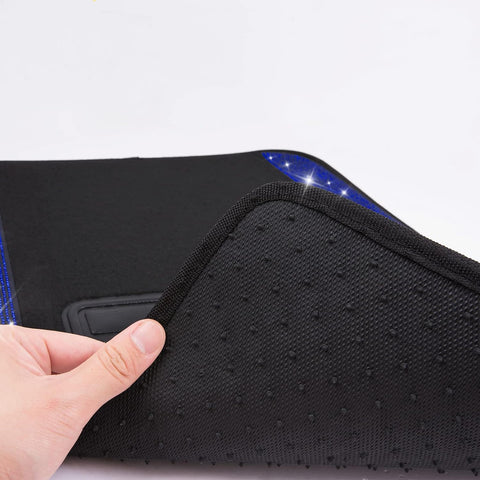 Bling Diamond Car Floor Mats with Anti-Slip PVC Heel Pad