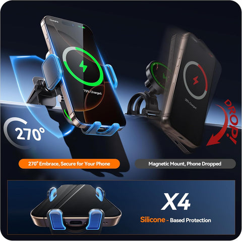 Auckly 15W Qi Wireless Car Charger Mount