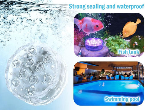 4 Pieces Submersible LED Lights – Waterproof Colour Changing Underwater Lights with Remote Control for Ponds, Weddings, Parties & Festive Décor