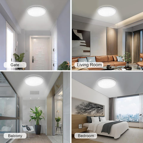 18W LED Ceiling Light 1950LM 6500K Daylight Star Round Modern Lamp