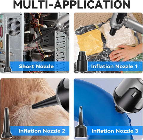 Grixz Silver Handheld Vacuum Cleaner 22000Pa Cordless Mini Portable