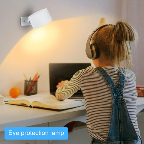 Rechargeable LED wall lamp providing energy-efficient and long-lasting illumination