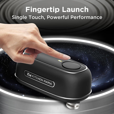Kitchen Mama Orbit One Rechargeable Can Opener – Black, Hands-Free