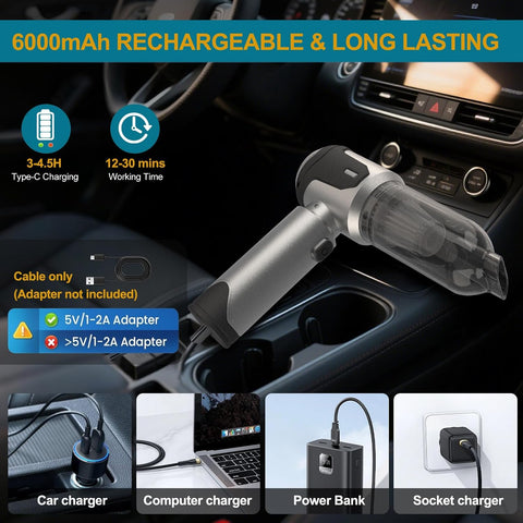 Handheld Cordless Car Vacuum Cleaner 23000Pa
