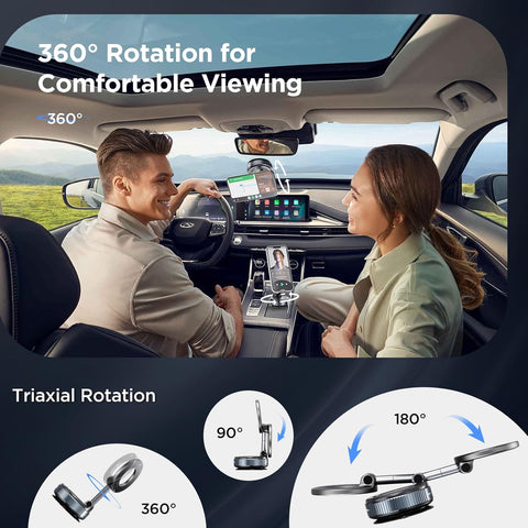 MSXTTLY Vacuum Magnetic Phone Holder 360° Rotatable Suction Mount