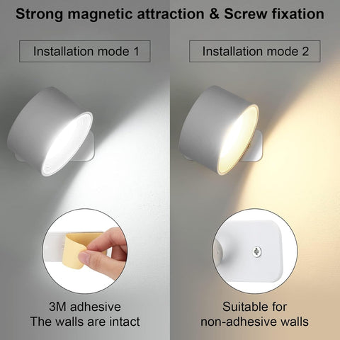 Touch-sensitive wall light with dimmable brightness settings for customized lighting