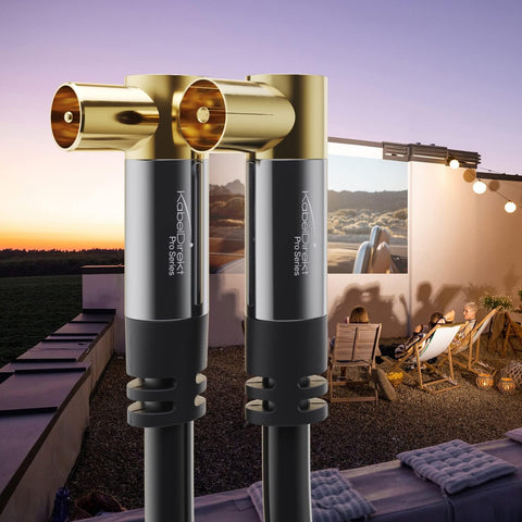 KabelDirekt – 4K TV Aerial Cable, Coaxial Cable, 90° Angled – 1.5m – Digital & Analogue – Available in 0.5-20m (Angled Plug/Socket, DVB-C/DVB-T/DVB-S, black)