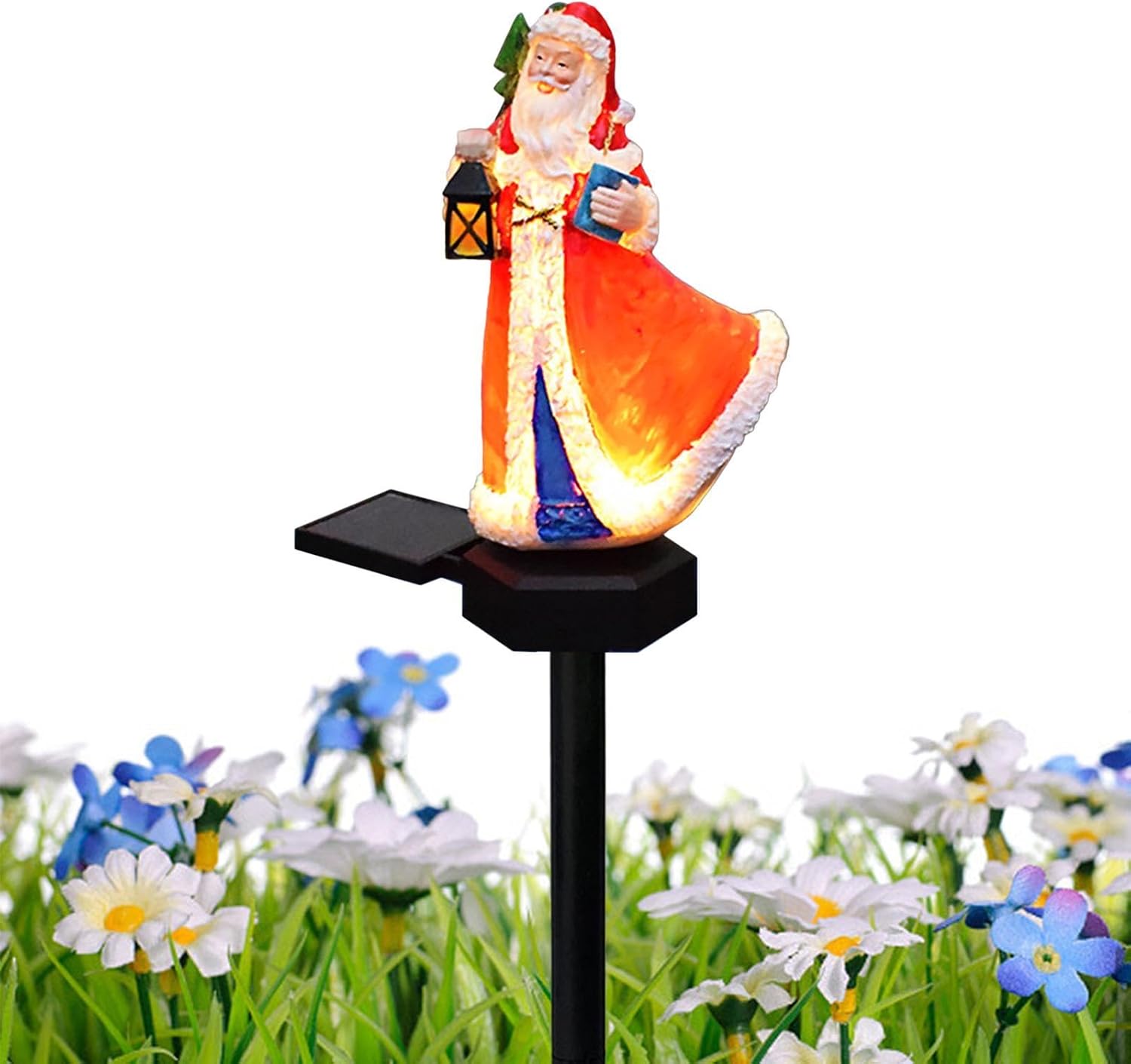 Solar Santa Lights Christmas Lawn Patio Lighting Decor