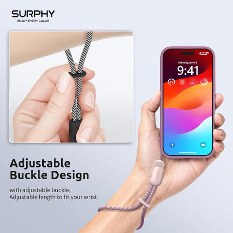 SURPHY Wrist Strap Lanyard 2 Pack Adjustable for Phone, Purse & Keychain