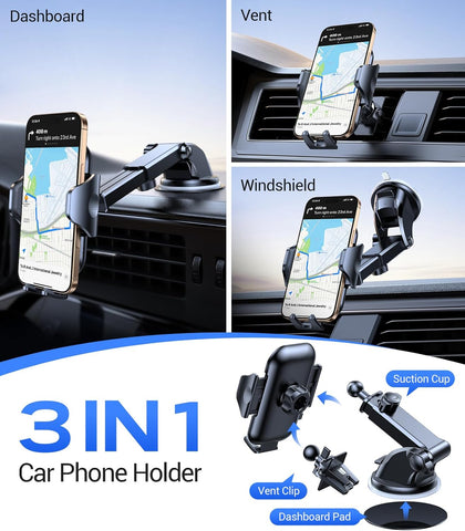 Rally Racing-Grade 3-in-1 Car Phone Holder