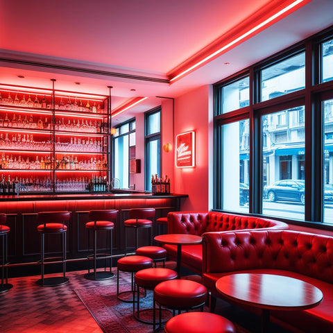 12V Red LED Strip Light 5M with Plug, 300 LED SMD5050 Flexible Cuttable Dimmable Tape Light for Bedroom, TV Backlight, Party & Indoor Decoration