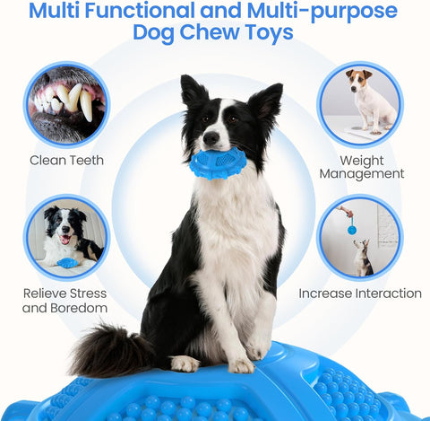Indestructible Squeaky Dog Chew Toy for Aggressive Chewers