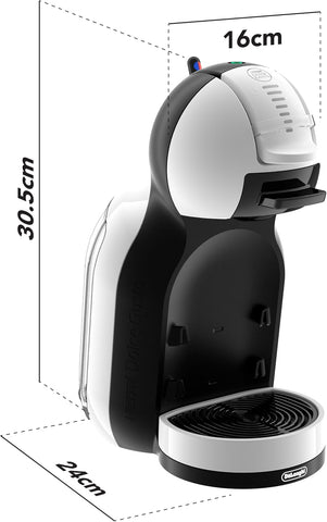 DeLonghi Nescafe Dolce Gusto Mini Me Automatic Pod Coffee Machine – 0.8L, 1500W, White & Black