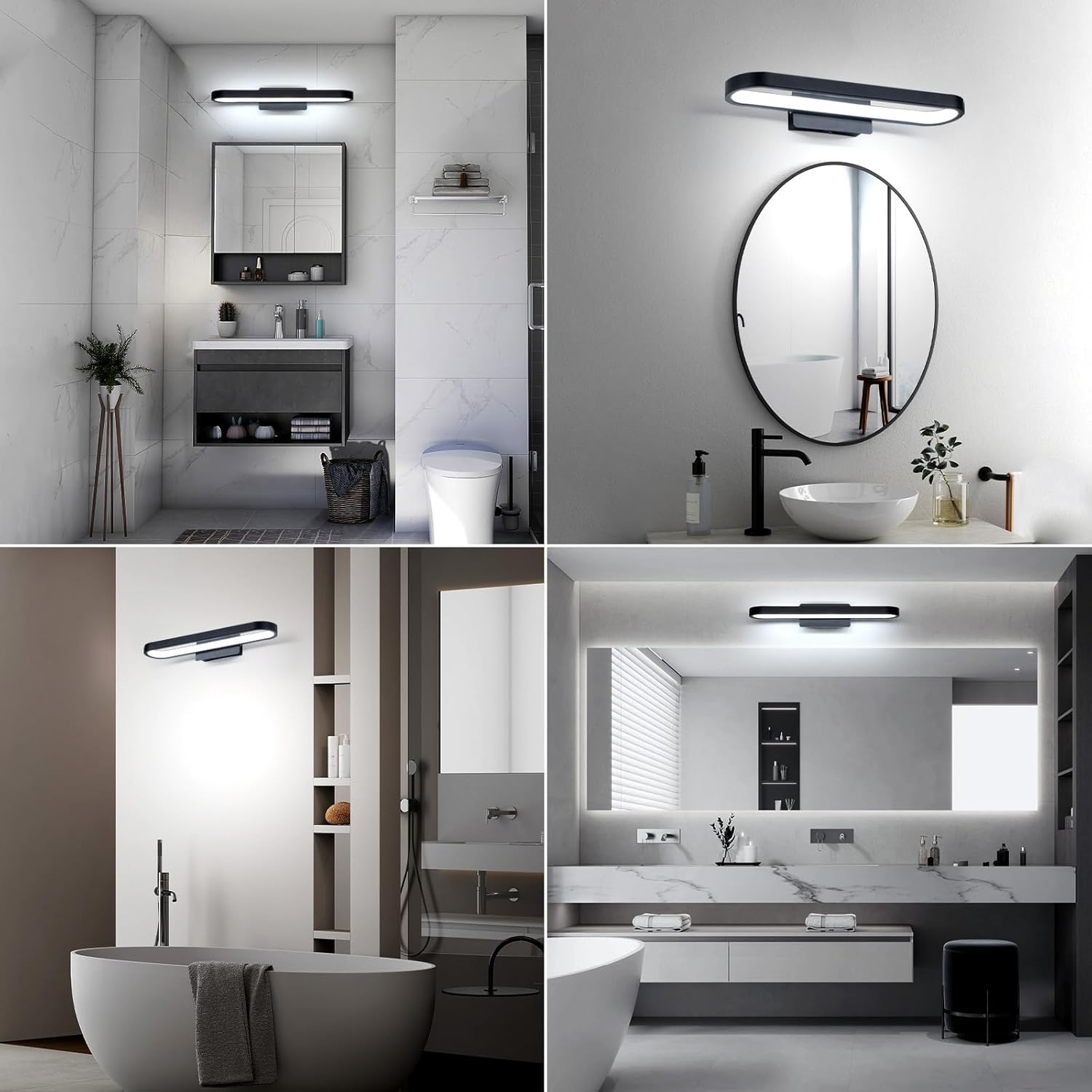 LED10W Bathroom Mirror Light with Switch Bathroom Wall Light