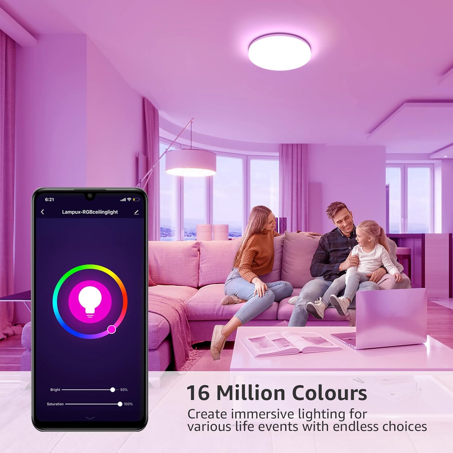 Home Office Smart Lighting Fixture UK

