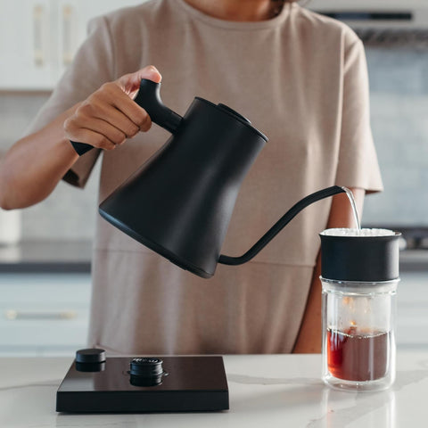 Fellow Stagg EKG Pro 0.9L Electric Gooseneck Kettle, Matte Black, Quick Heating, Precise Temp Control, Scheduling & Brew Timer