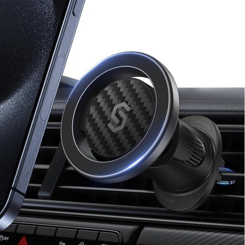 SYNCWIRE MagSafe Car Mount Vent – Magnetic Phone Holder with 3D Long Arm, Strong Magnets & Flexible Rotation