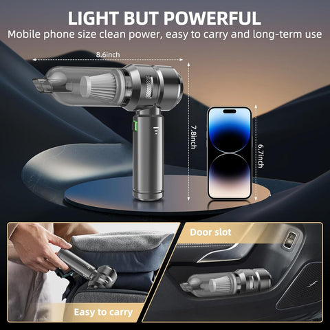 Handheld Vacuum Cleaner 22000Pa Brushless 4-in-1 Cordless (Dark Grey)