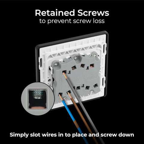 Triple 2 Way Screwless Wall Light Switch Polished Copper