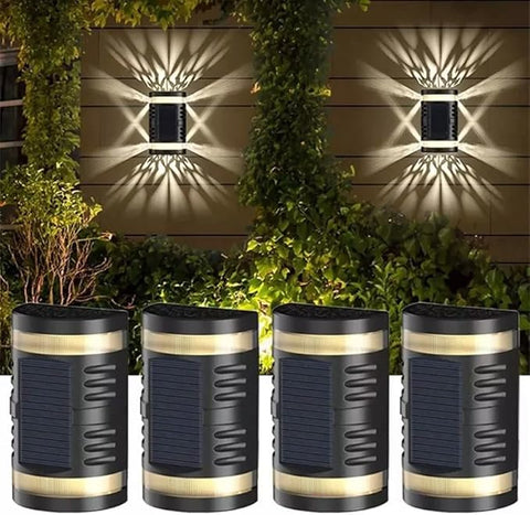 Easy to install solar LED wall light kit


