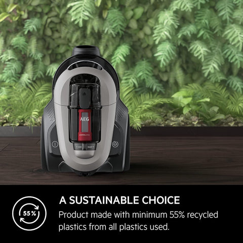 AEG 6000 Bagless Vacuum Cleaner AL61A4UG – 600W Powerful Suction, Pet Hair Remover for Carpet & Hard Floor, Compact & Quiet (74dB)