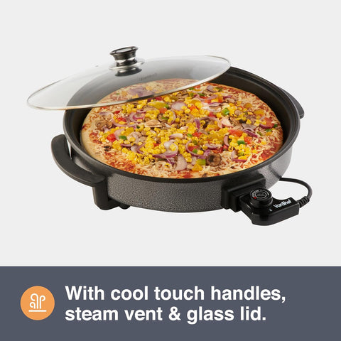 Large 6L Electric Multi Cooker Pan 42cm – 1500W Non-Stick Frying Pan with Lid & Adjustable Temperature Control