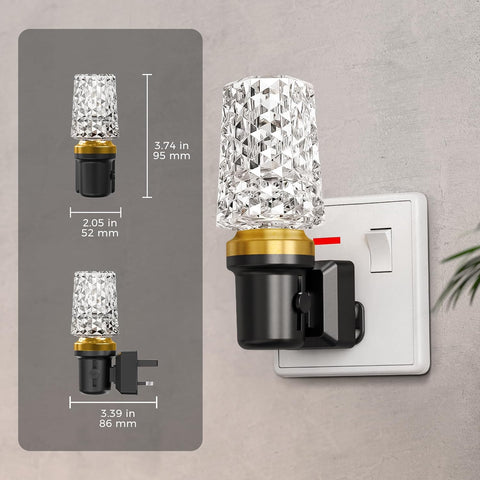 Modern column LED nightlight warm white

