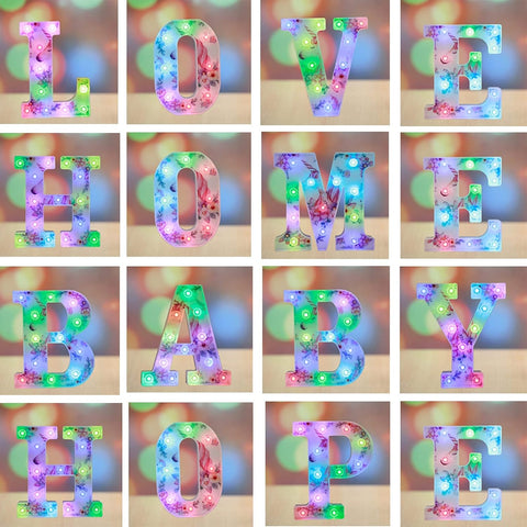Unicorn LED Letter Light S 18 Color Remote
