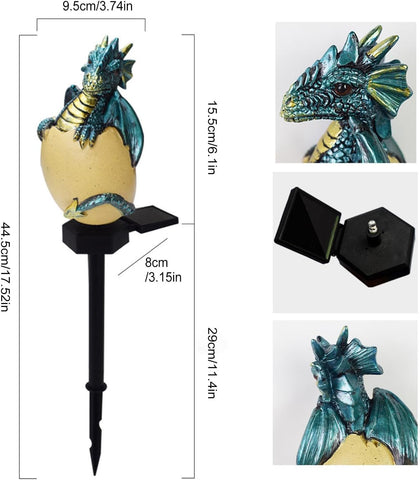 Solar Stake Lights Outdoor - Waterproof Resin Garden Lights, Easter Decor