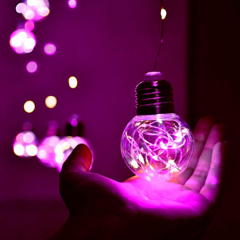 Wishing Ball Curtain Lights 200 LED Pink Fairy Globe Curtain Lights with Remote
