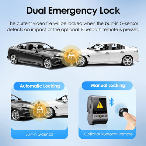 VIOFO A129 Plus Duo 2K Dual Dash Cam – Front & Rear WiFi GPS HDR