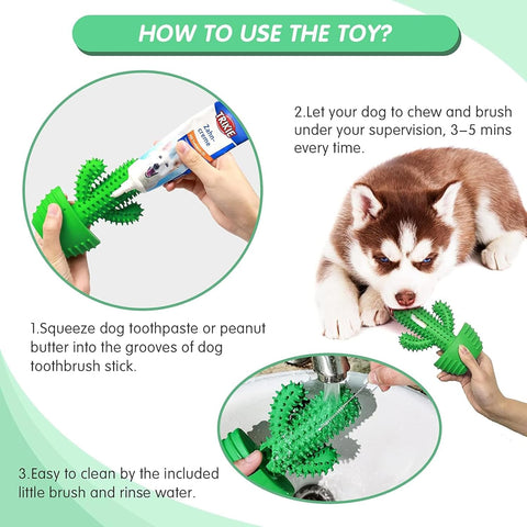 HETOO Dog Chew Toy Cactus for Aggressive Chewers