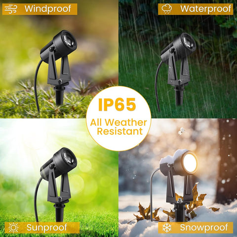10 Pack 35M Garden Lights Mains Powered with Remote Control