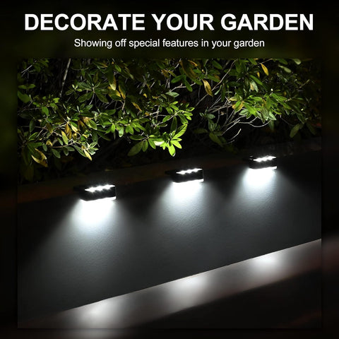Solpex Solar Deck Lights 12 Pack, Waterproof Led Lights for Outdoor Stairs, Step, Fence, Yard, Patio, and Pathway(Cold White, Black)