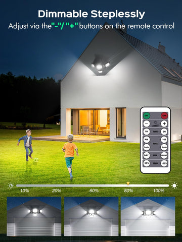 100W Outdoor Security Light Motion Sensor 10000LM PIR LED Floodlight