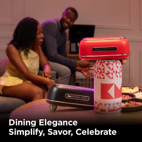 Kitchen Mama Orbit One Rechargeable Electric Can Opener – Red
